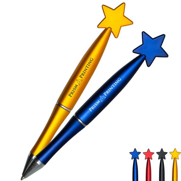 Metal-Look Star Pen