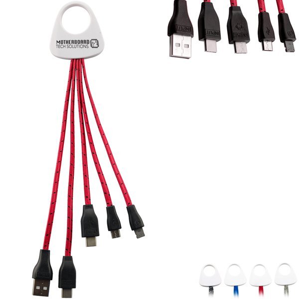 Hydra Type-C Braided 3-in-2 Charging Cable