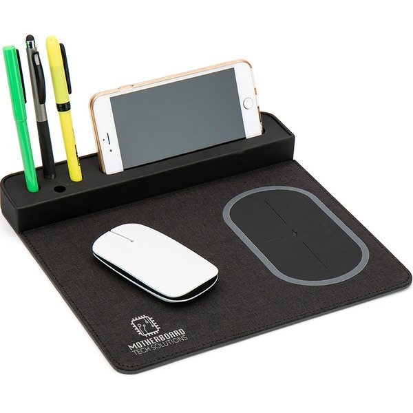 Wireless Charging 5V Mouse Pad Desktop Organizer