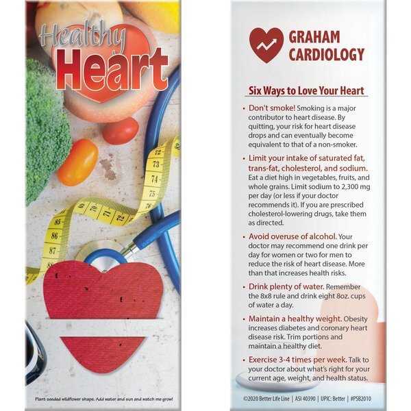 Healthy Heart Plant-A-Shape Bookmark