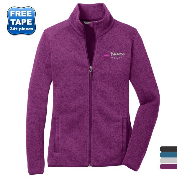 Port Authority® Sweater Fleece Ladies' Jacket