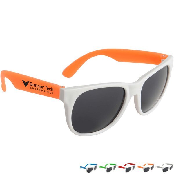 Neon Sunglasses w/ White Frame