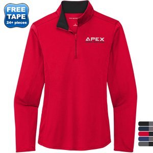 Port Authority® Silk Touch™ Performance Polyester Ladies' 1/4 Zip Port Authority® Silk Touch™ Performance Polyester Ladies' 1/4 Zip