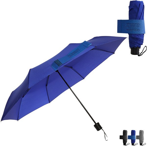 Manual Open Umbrella with PU Strap, 42" Arc