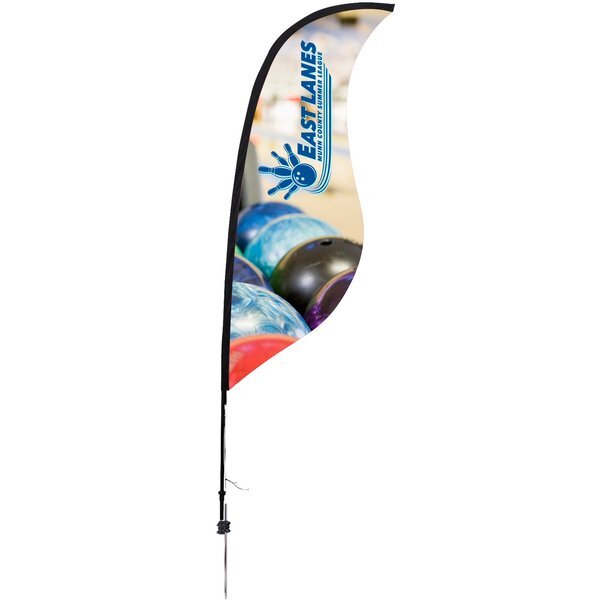 Premium Sabre Sail Sign Kit with Ground Spike, 9'