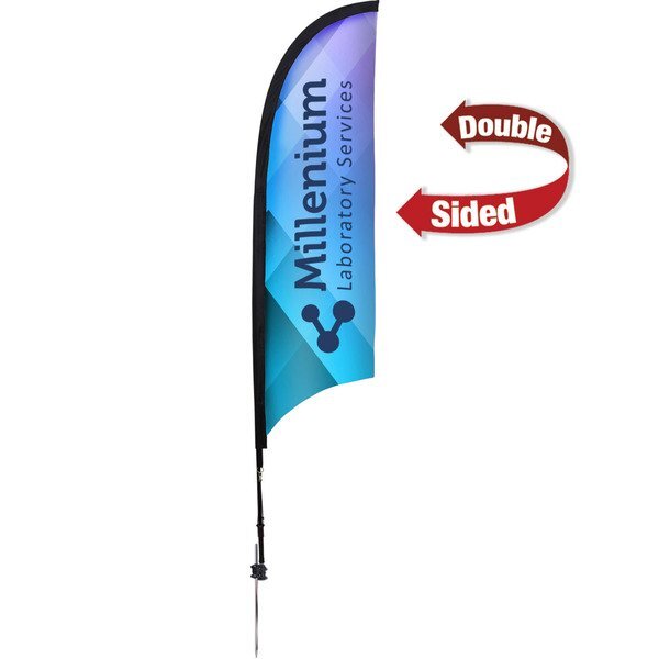 Premium Razor Double-Sided Sail Sign Kit with Ground Spike, 7'