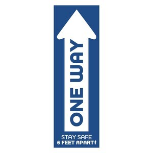 Social Distancing Vinyl Removable Floor Decals, One Way - IN STOCK Social Distancing Vinyl Removable Floor Decals, One Way - IN STOCK