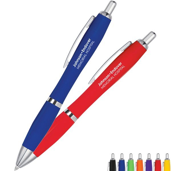 Satin Antibacterial Click Pen with Antimicrobial Additive
