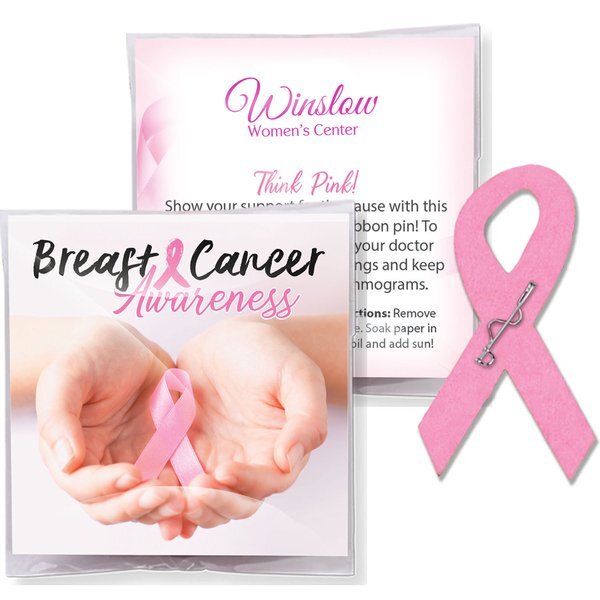 Breast Cancer Awareness Plantable Pin