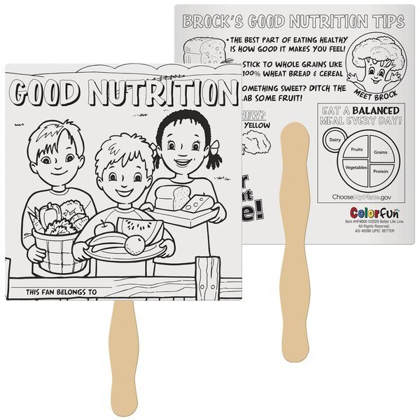 Good Nutrition Color Fun Hand Fans