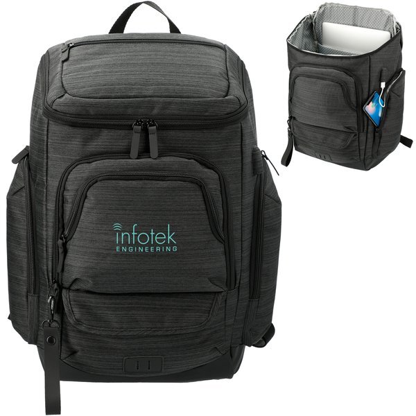 NBN Whitby 15" PolyCanvas Computer Backpack w/ USB Port