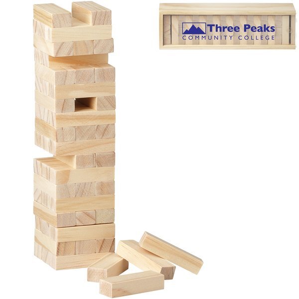 Tumbling Tower Wood Block Stacking Game