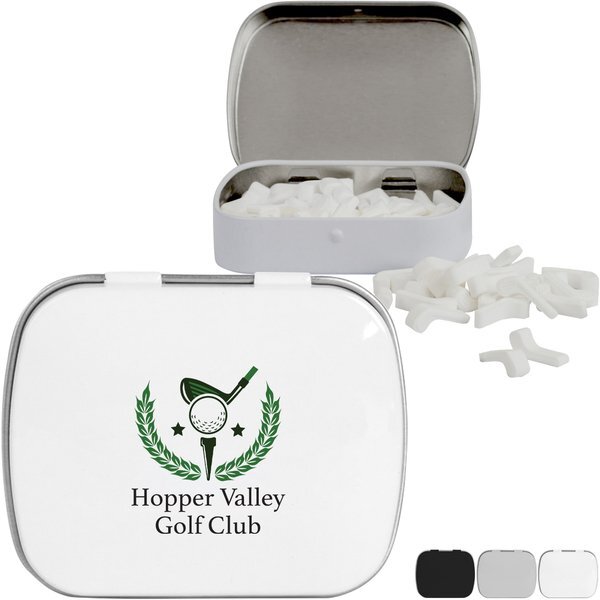 Golf Club Shaped Mints in Domed Tin