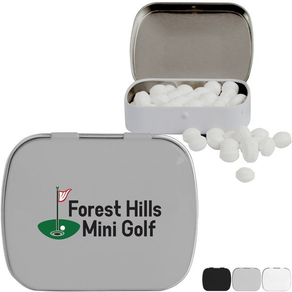 Golf Ball Shaped Mints in Domed Tin