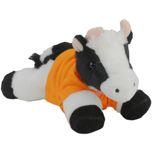 Mini Flopsies Plush Cow, 8"