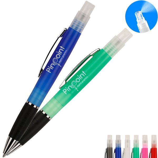 Translucent 2-in-1 Pen with Hand Sanitizer, 3.5ml