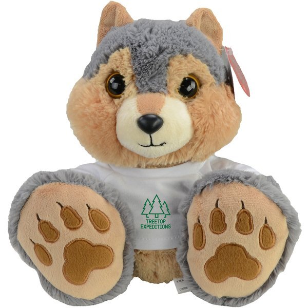 Taddle Toes Wolf Plush, 10"