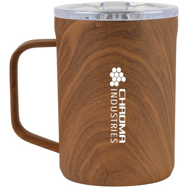 Corkcicle® Wood-Look Coffee Mug, 16oz.