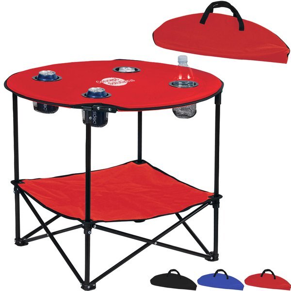 Polyester 2-Tier Folding Table