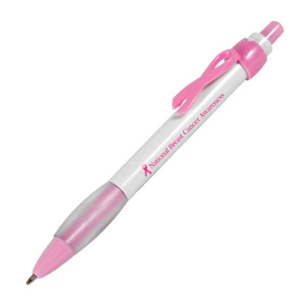 Pink Ribbon Awareness Retractable Pen