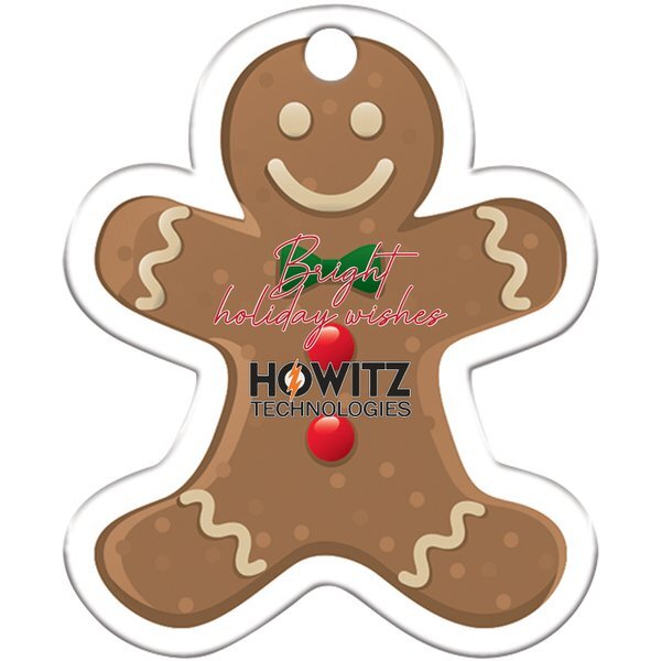 Gingerbread Man Plastic Holiday Ornament