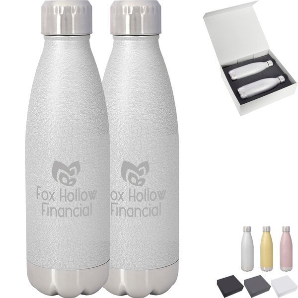 Iced Out Swiggy Stainless Steel  Bottle Gift Set, 16 oz.