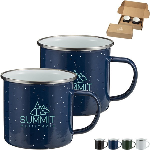 Speckle-It™ Camping Mug Gift Box Set, 16 oz.