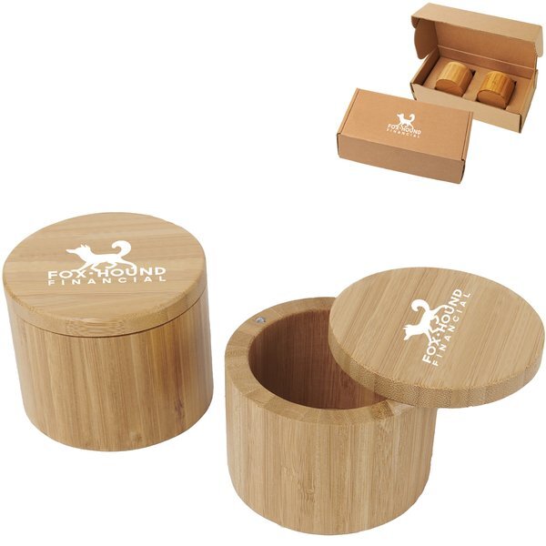 Bamboo Slide-Lid Container Gift Box Set