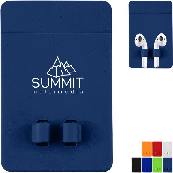 Phone Wallet with Earbuds Holder