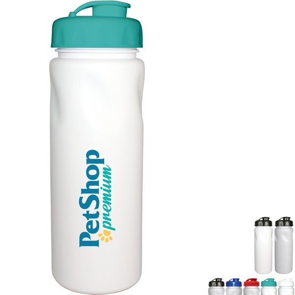 MicroHalt Bike Bottle Flip Top Cap, 24 oz., Full Color Imprint
