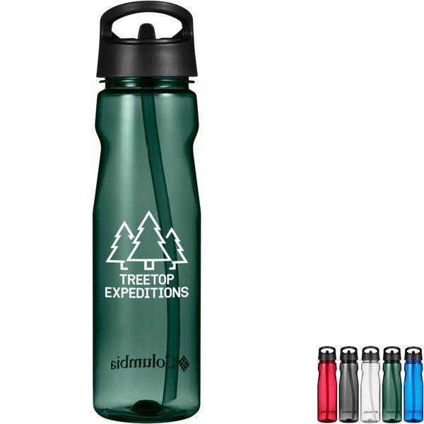 Columbia® Tritan Water Bottle w/ Straw Top, 25 oz.