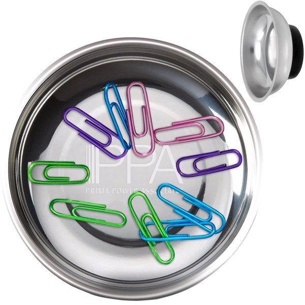 Mini Magnetic Accessory Bowl with Paper Clips