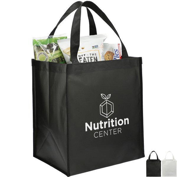 Double Laminated Wipeable Non-Woven Grocery Tote