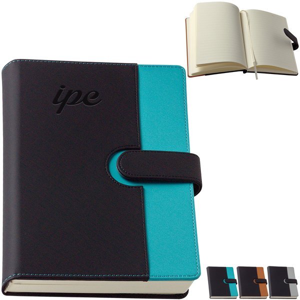 Chic Magnetic Closure Leatherette Journal, 8-3/4" x 5-7/8"