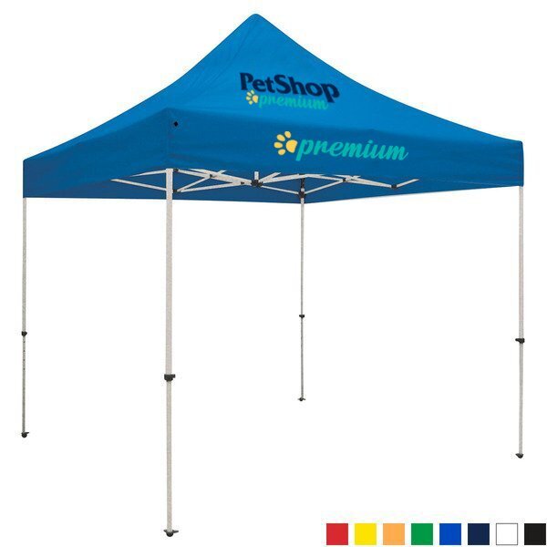 ShowStopper™ Standard 10' Square Event Tent, Two Location Full Color Imprint