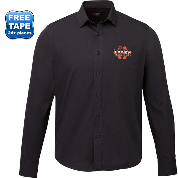 UNTUCKit® Black Stone Cotton Wrinkle-Free Long Sleeve Men's Shirt
