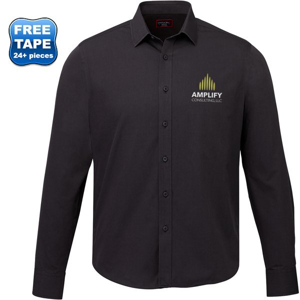 UNTUCKit® Black Stone Wrinkle-Free Long Sleeve Slim Fit Men's Shirt