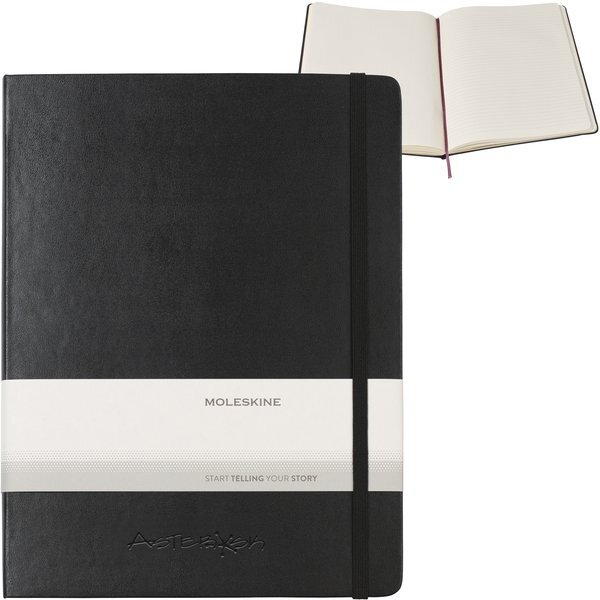 Moleskine® Hard Cover X-Large Double Layout Notebook, 9-3/4" x 7-1/2"