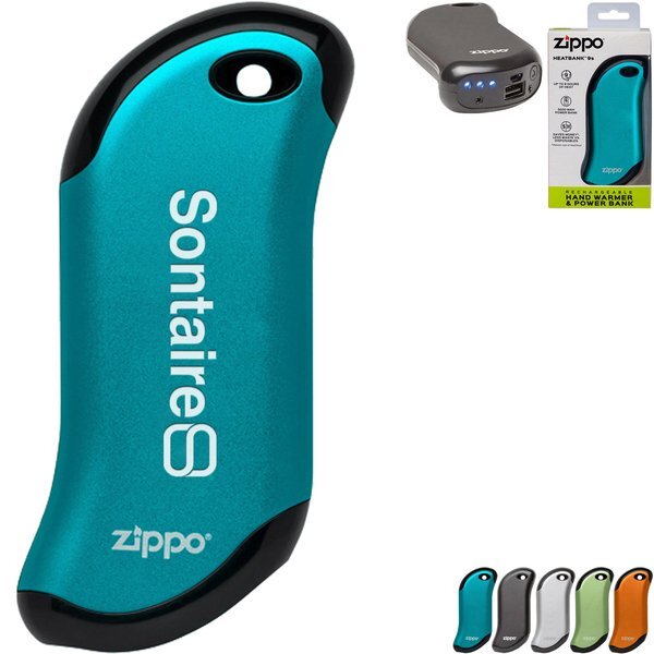 Zippo® Heatbank™ 9-Hour Rechargeable Hand Warmer & Power Bank, 5200 mAH