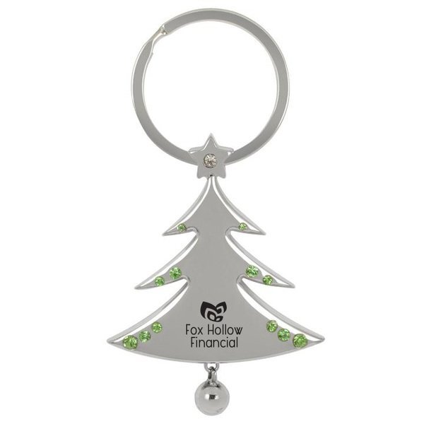 Christmas Tree Metal Key Chain