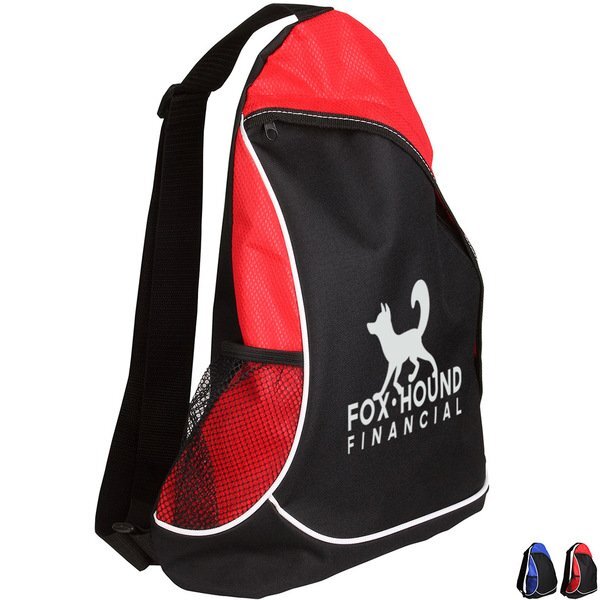 Natural Curve Polyester & Non-Woven Sling Backpack