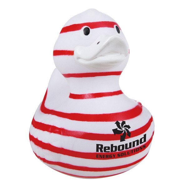 Candy Cane Rubber Duck