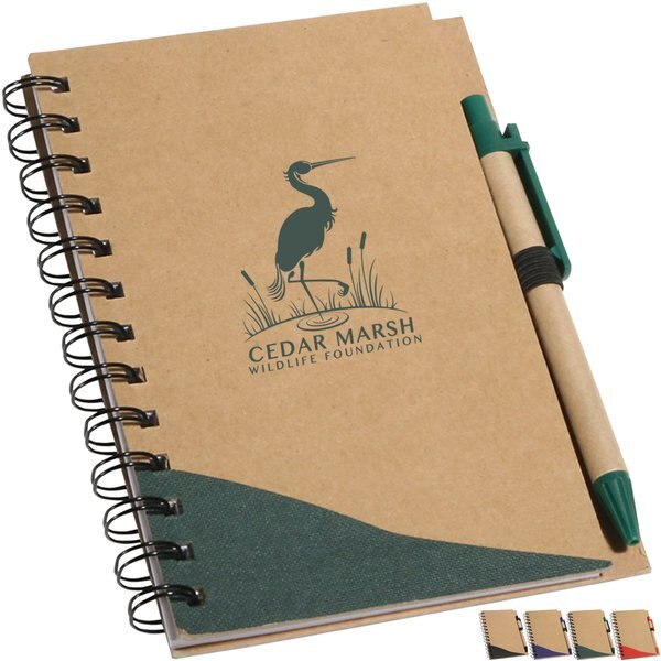 Recycle Write Notebook & Ballpoint Pen, 6-3/4" x 5-3/8"