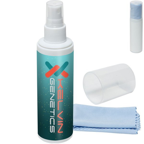 Easy-Wipe Cleaning Spray & Cloth, 3.4oz.