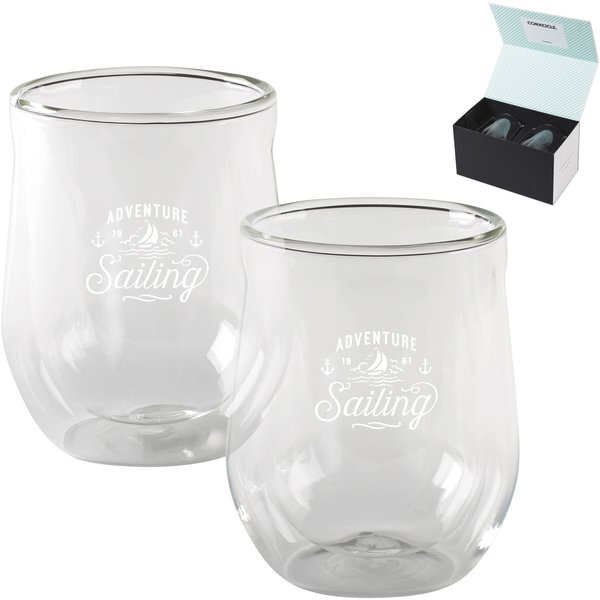 Corkcicle® Stemless Glass Gift Set