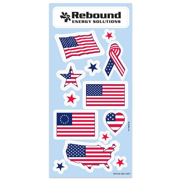 Patriotic Children's Sticker Sheet