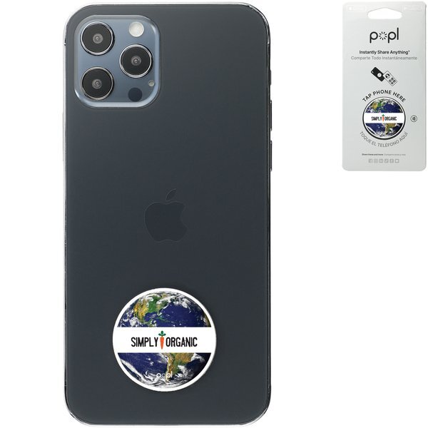 Popl® Flat Digital Business Card Phone Tag