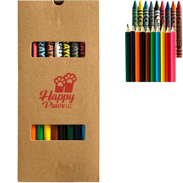 Twenty Piece Crayon & Colored Pencil Set