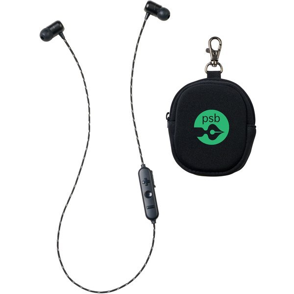 Brooks Bluetooth Earbuds w/ Neoprene Pouch