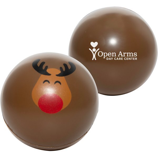 Holiday Rudolph Stress Reliever Ball